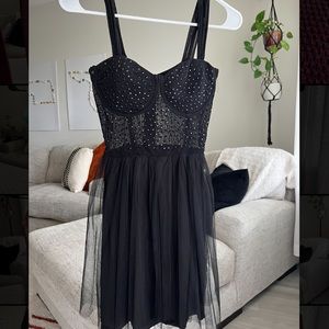 Short black formal dress